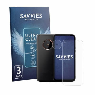 Savvies - Screenprotector voor Gigaset GX6 (Voor+Camera) - Folie Beschermfolie transparant 6 Stuks