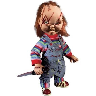 Bride of Chucky: Mega Scale Talking Scarred Chucky 38CM MERCHANDISE