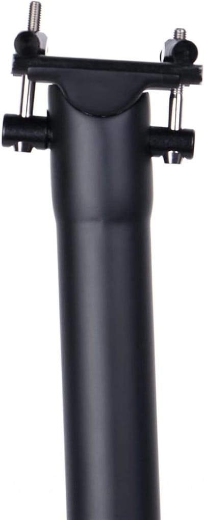 Fiets Zadelpen - Lichtgewicht Onderdeel - Comfortabel Fietsen - Schokabsorberend Ontwerp - 30.8x350mm - Mat Zwart