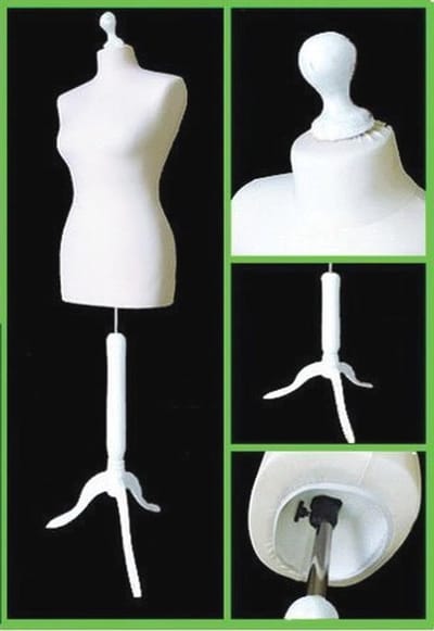 Dames Etalagepop Wit - Ideaal voor Modewinkels en Naai-projecten