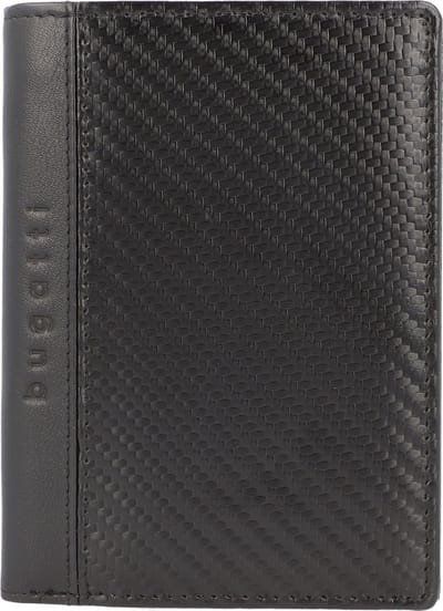 bugatti Leren Portemonnee Comet Portrait Wallet Black Zwart
