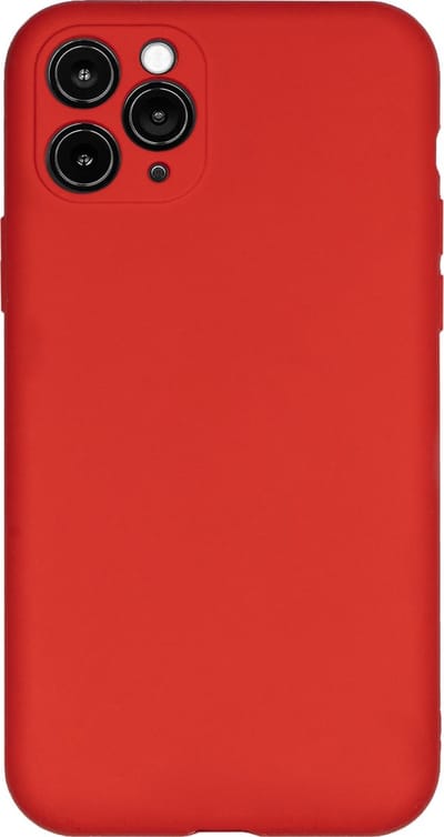 BMAX Siliconen hard case hoesje voor Apple iPhone 11 Pro / Hard Cover / Beschermhoesje / Telefoonhoesje / Hard case / Telefoonbescherming - Rood