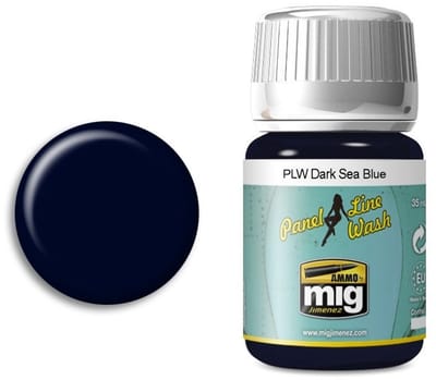 AMMO by Mig Jimenez Modelbouwdecoratie - MIG 1603 PLW Dark Sea Blue Effecten potje