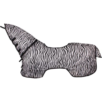 Horka Anti-vliegen Rijdeken Met Hals Zebraprint Maat 135/185
