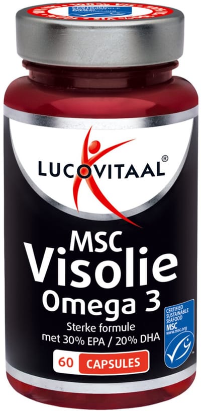 Lucovitaal MSC Visolie Omega 3 - 2 x 60 capsules - Voordeelverpakking