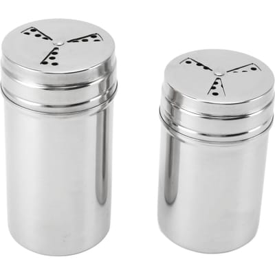 Kruidenstrooier 304 Roestvrij Staal Verstelbare Gietgaten Kruiden Dispenser Container voor Keuken Barbecue Kamperen 2 stuks L
