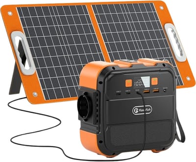 Rolu Powerstation – Powerstation Met Zonnepaneel – Draagbare Zonnegenerator – 60W Opvouwbare Zonnepaneel – 120W Output