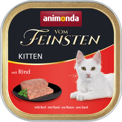 12x100g Kitten met Rund animonda Vom Feinsten Kattenvoer