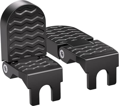 2 stuks - 14MM Aluminiumlegering Fietspedalen - Fiets U-vormige Achterpedalen - Antislip Fietspedalen - Opvouwbare Achterfietspedalen - Geschikt voor E-bike, Mountainbike, Vouwfiets - Zwart