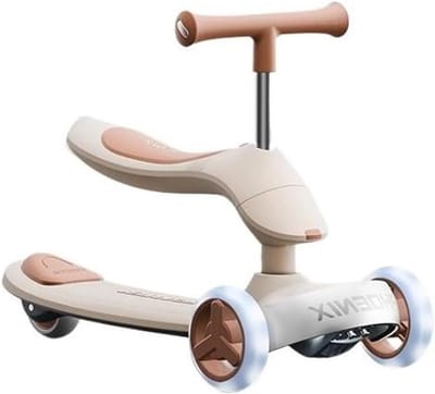 Rijspeelgoed Scooter - Wiggle Scooter - Buiten Spelen - Met Zitje - 63 x 20 x 28 cm - Bruin