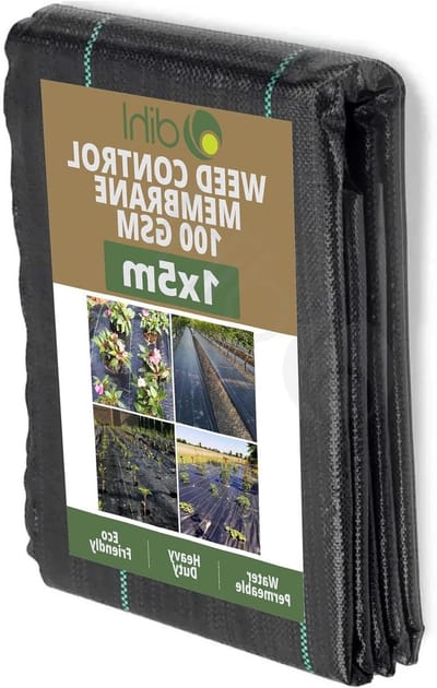 Bodembedekker Stof - Onkruidmembraan Tuin - Landschapsprojecten Uitvoeren - Waterdoorlatend Geweven Stof - 1 Meter X 5 Meter - Zwart