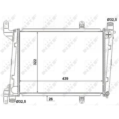 Radiator, motorkoeling NRF 53193