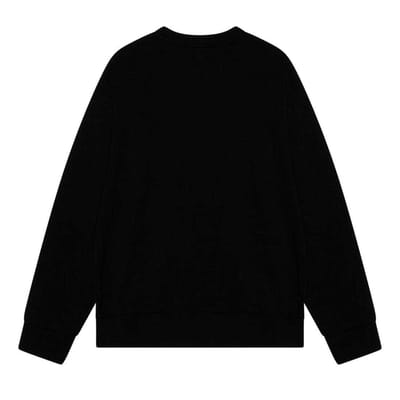 Diesel Heren Dubbel Vernietigd Logo Sweatshirt (Zwart)