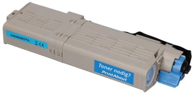 PrintAbout huismerk Toner 46490607 Cyaan Geschikt voor OKI
