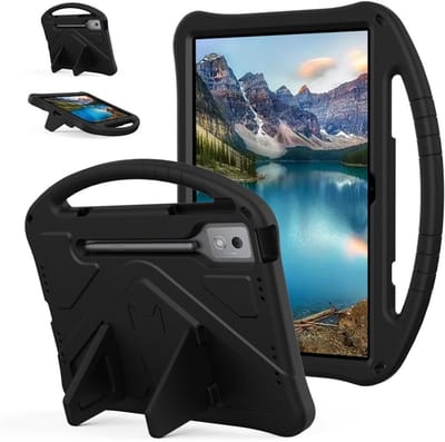 Coverup Tablethoes geschikt voor Lenovo Idea Tab Pro Hoesje - ShockProof Kids Case - Zwart