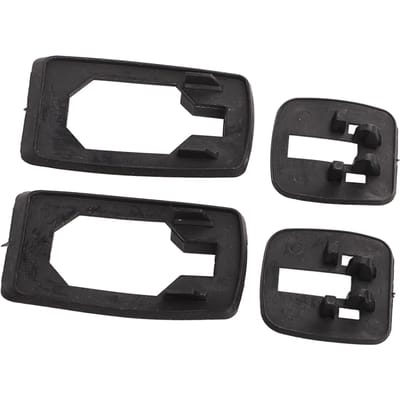 4 STUKS Deurklink Pakking Sterke Afdichting Laag Geluidsniveau Slijtvast Voor Achter Links Rechts Pasvorm Voor III 3 black