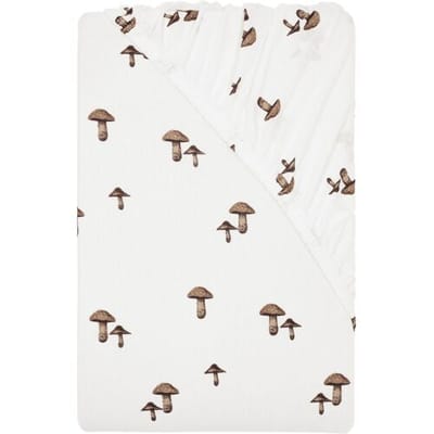 LIVARNO Jersey hoeslaken 90-100 x 200 cm (Paddestoelen)
