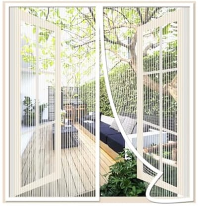 Magnetisch Vliegengordijn voor Deur 115x120cm - Houd Insecten Buiten en Sluit Automatisch