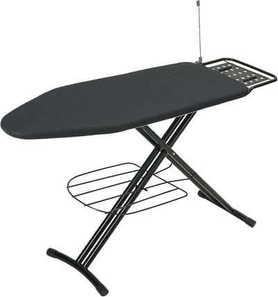 Verstelbaar Strijkbord 48x15 Inch met Opbergruimte - Robuust en Vouwbaar Strijkplank