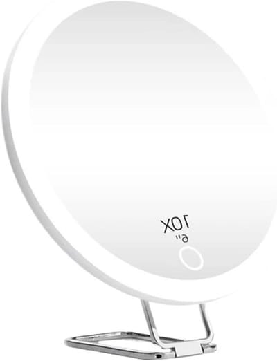 Vergrotingsspiegel met licht - Make-upspiegel - Nauwkeurig opmaken - 360 graden verstelbaar - 1524 cm - Wit