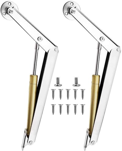 Dailygoods- Gasveer 100N - Zware Gasveer - Dekselsteun - Veiligheidsscharnier - 2 Stuks - Vochtbestendig en Corrosiebestendig