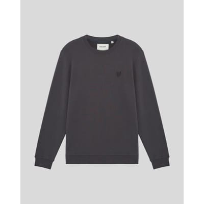 Lyle & Scott Superfine Crew Neck Sweatshirt Truien & Vesten Heren - Sweater - Hoodie - Vest- Donkergrijs - Maat S