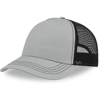 Atlantis Headwear Rapper Canvas Cap Recycled AT426 - grey/black - One size