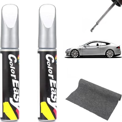 Allecto - Auto lakstift - Auto reparatie lak - Zilver - Krassen reparatie pen - Auto lak voor auto - Geschikt voor kleine autokrassen