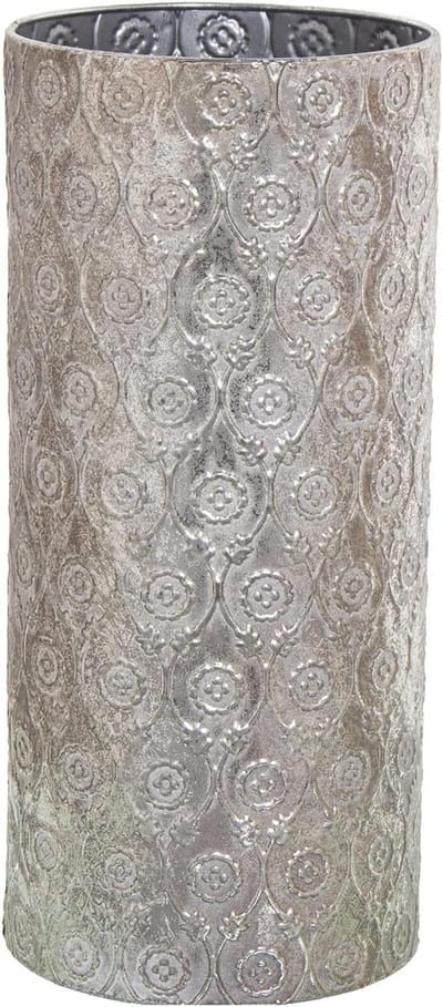 Paraplubak - Paraplustandaard - Droge Entree - Set van twee - 20 x 43 cm - Zilver