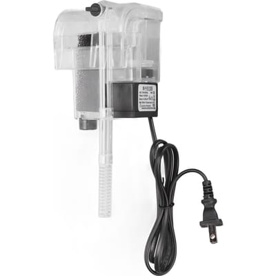 Filtre d'aquarium autonettoyant à cascade réglable Filtre suspendu d'aquarium pour aquarium