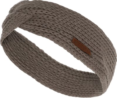 Knit Factory Joy Gebreide Dames Hoofdband - Haarband - Oorwarmers dames - Hoofdwarmer vrouwen - Hoofdband winter - Marron - Bruin - One Size