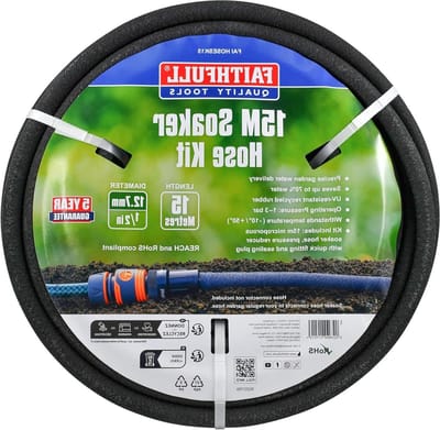 Druppelslang Set - Tuinslang Druppelaar - Efficiënt Water Geven - Microporeuze Waterbesparing - 15 meter - Zwart