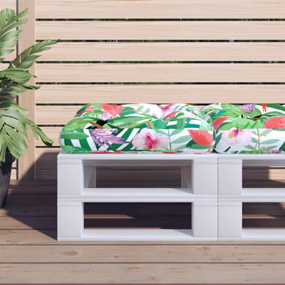 vidaXL - Palletkussen - 58x58x10 - cm - oxford - stof - meerkleurig