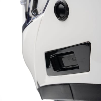 MOTOBLOUZ SPECTRON EVO Systeemhelm - Motorhelm ECE 22.06 Gekeurd - Scooterhelm & Brommerhelm - Heren & Dames - Volledig wit - S