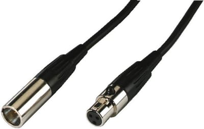 Professionele 5 Meter Mini XLR Kabel - 3 Polen - Vergulde Contacten
