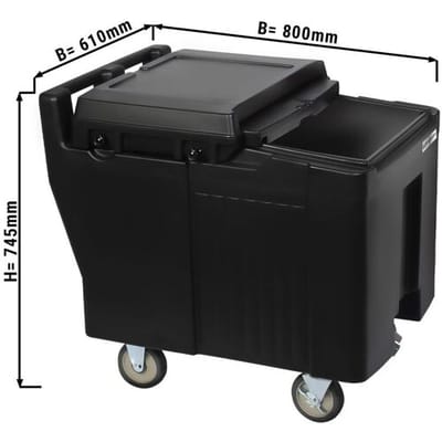 GGM Gastro Thermoisolierter Eiswagen / Ice Caddy - 125 Liter