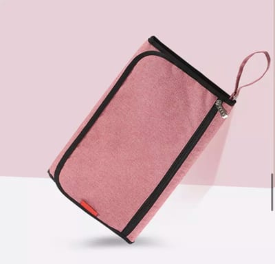 Without Lemon - Baby Verschoon Matje - Luier Etui - Opvouwbaar - Waterdicht - Reizen - 59x90cm - Roze