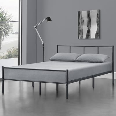 Metalen bedframe Hercules incl. bedbodem 120x200 cm donkergrijs