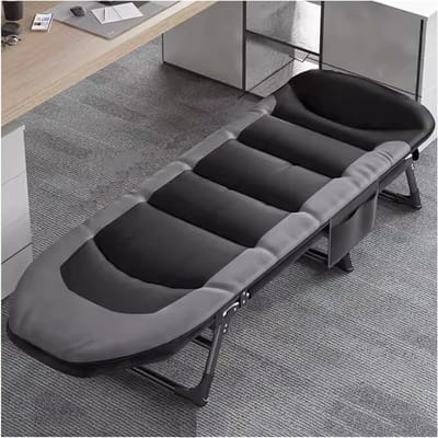 Campingbed Volwassenen - Reisbed Opvouwbaar - Buiten Ontspannen - 6 Verstelbare Posities - Niet gespecificeerd - Donker