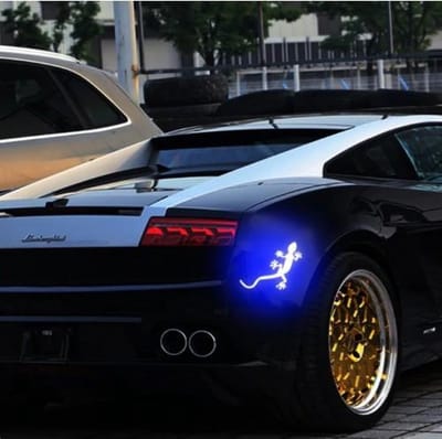 Auto Reflecterende Sticker , Waarschuwing Tape, Reflecterende Strips, Veiligheid Mark, hagedis - blauw
