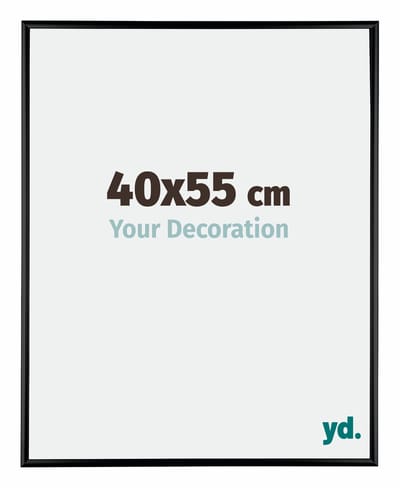 Your Decoration - Fotolijst 40x55 cm - Aluminium - Zwart Hoogglans - Kent
