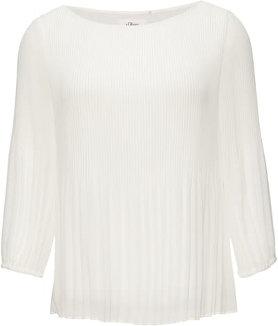 Regular fit blouse van chiffon