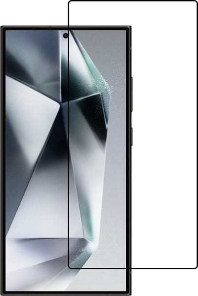 Smartphonica Screenprotector Geschikt voor Samsung Galaxy S24 Ultra - Full Cover Tempered Glass with Round Edge - Gehard glas met Afgeronde Hoeken geschikt voor Samsung Galaxy S24 Ultra