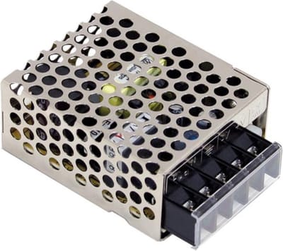 Mean Well SCHAKELENDE VOEDING VOOR IT-APPARATUUR - 1 UITGANG - 15 W - 12 V - GESLOTEN CHASSIS