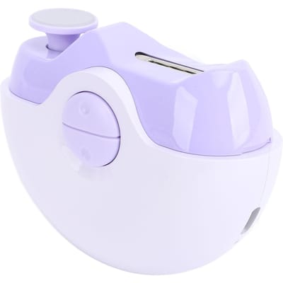 Elektrische Nagelknipper 2 Snelheden 2 in 1 Vingernagelknipper Vijl Nagelresten Opvang USB Oplaadbaar white