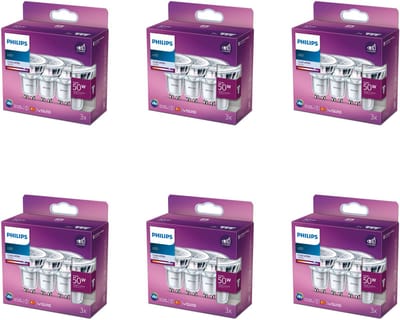Philips Voordeelverpakking - GU10 - LED Spotlamp - 50W - Niet Dimbaar - Koelwit Licht - Set van 18 Stuks