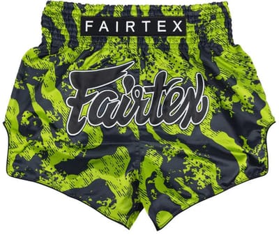 Fairtex Muay Thai Shorts - BS1955 Raptor - Groen / Zwart S