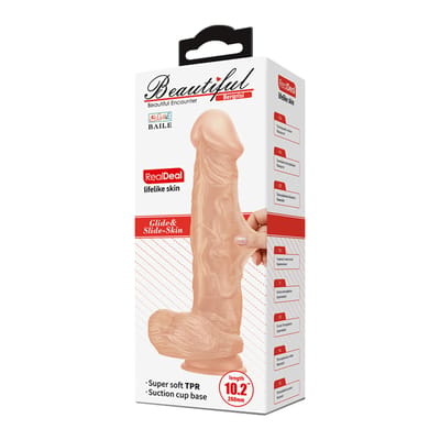 Pretty Love Bergrisi - Realistische Dildo - 26 cm - Lichte Huidskleur - met Zuignap