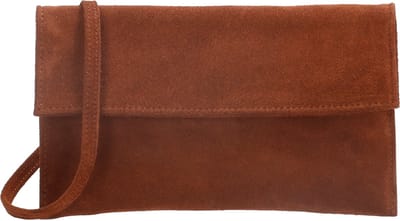 Charm London Elisa Clutch/avondtasje - 100% Leer - Leren Tas - Bruin