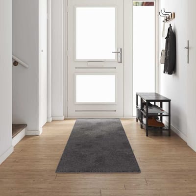 vidaXL Tapijt Loper Grijs 80 x 500 cm 100% Polypropylene Tuft